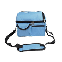 Insulated Double-Layer Cooler Bag for Breast Milk, Food, and Medicine Storage - Large Picnic Tote