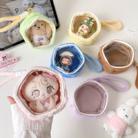Hisocute Macaron PVC Transparent Ita Bag for Cotton Dolls & Blind Box Figures