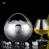 Stainless Steel Ice Bucket with Lid and Tongs for KTV Bar Champagne Wine Beer