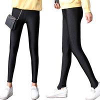 Women's Winter Warm Fleece Lined High Waist Leggings Thickened Stretchy Slim Fit Trousers