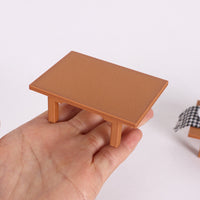 Dollhouse Miniature Tatami Coffee Table BJD Japanese Style Low Table Model