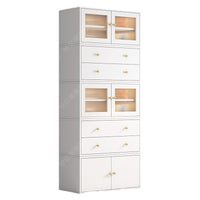 Modular Iron Art Storage Cabinet with Multiple Functions for Toys, Snacks, and Entryway