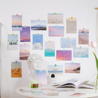 Decorative Wall Art Postcards for Bedroom Living Room, Aesthetic Photo Background Cards