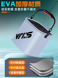 Weituosen Foldable Fishing Bucket Lure Wild Fishing Live Fish Container Portable Water Bucket Handheld Equipment