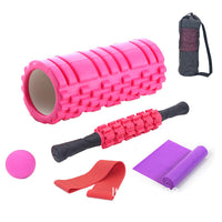 Wolf Tooth Yoga Column Massage Stick Fascia Ball Set Hollow Foam Roller Pilates Yoga Shaft