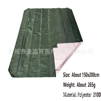 Emergency Thermal Blanket, Windproof Sunscreen Beach Mat, Moisture-proof Picnic Pad with Carabiner