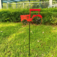 Outdoor Metal Tractor Windmill Garden Yard Decor