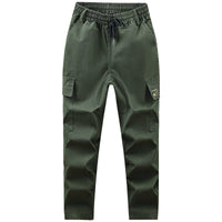 Men's Cotton Work Pants with Reinforced Crotch, Durable and Stain-Resistant