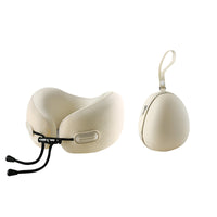 Memory Foam U-Shaped Travel Neck Pillow for Airplane and Napping, Portable Cervical Support