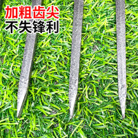 Thickened 9-Tine Manganese Steel Rake for Loosening Soil, Leveling, and Gardening