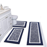 Nordic Faux Cashmere Non-Slip Bathroom Mat Set for Toilet, Entryway, and Kitchen