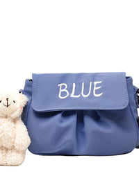 Canvas Crossbody Bag for Women, Korean Style Small Fresh Cute Shoulder Bag