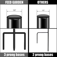 Shepherd Hook for Outdoor Garden Lanterns and Planters, Detachable Ground Stake