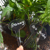 Acrylic Plant Labels Garden Stakes for Potted Plants, Flowers, Fruits, and Vegetables