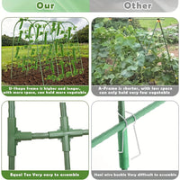 Garden Trellis for Climbing Plants, Arch Support for Cucumber, Tomato, Pea, Gourd, and Vine Fruits