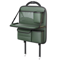 Car Seat Back Organizer with Foldable Table Tray