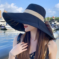 Women's Wide Brim Sun Hat UV Protection Fisherman Cap for Outdoor Summer Vacation