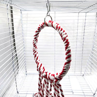 Christmas Theme Parrot Ring Swing Toy for Bird Cage Decoration