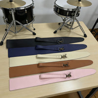 Waterproof PU Leather Drumstick Bag with Lanyard, Portable Drum Mallet Holder