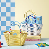 Portable Shower Caddy Beach Tote Basket for Bathroom, Swimming, and Picnic