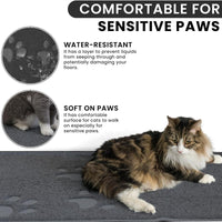 Cat Litter Mat, Waterproof Non-Slip Easy Clean Litter Box Mat for Ultra-Efficient Pet Trapping