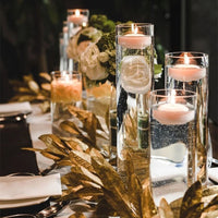 Nordic Style Clear Glass Candle Holder Cylindrical Aromatic Candle Cup for Wedding & Dining Decor
