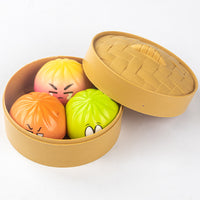 Simulation Steamed Bun Expression Cartoon Pinch Toy Stress Relief Slow Rebound for Kids