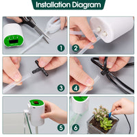 Smart Automatic Plant Watering System with Timer for Home & Travel