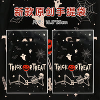 Halloween Printed Gift Bags Candy Cookie Snack Tote Festival Packaging Plastic Bags