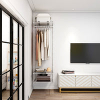 Metals Walk-in Wardrobe Combination Simple Integrated Metal Closet Storage Rack 0.6m Wardrobe