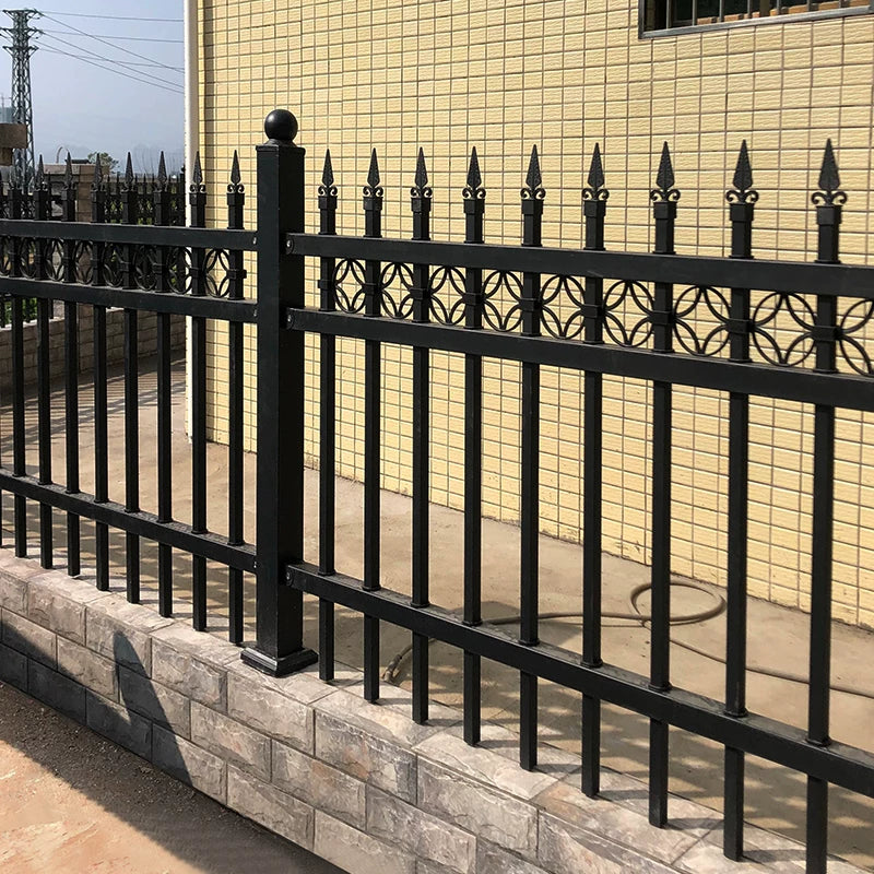 Hot-Dip Galvanized Steel Balcony Railing Outdoor Fence Aluminum Art Villa Courtyard Gate