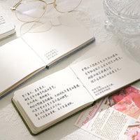 Minimalist Morandi Pocket Notebook with Fabric Cover