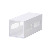 Stackable Clear Plastic Desk Organizer with Drawers for Stationery, Cosmetics, and Small Items