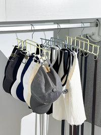 Multi-functional Belt Scarf Tie Hanger with Multiple Hooks for Closet Organization