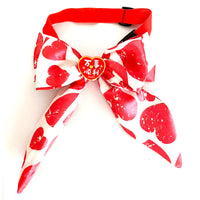 Pet Valentine's Day Bow Tie and Cotton Rope Heart Toy Set for Dogs