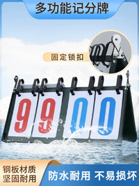 Multi-Sport Flip Scoreboard for Billiards, Basketball, and Badminton