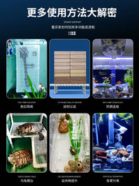 Aquarium Isolation Grid Plate for Fish Tank Bottom Filter Turtle Basking Platform Anti-Jump Net