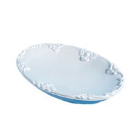 Embossed Plaster Jewelry Display Tray for Rings and Small Ornaments, European Style Photo Prop