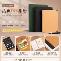 Vintage Kraft Paper Loose-Leaf Notebook for Business and Office