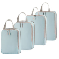 Compressible Travel Storage Bags Set - 4-Piece Large Capacity Luggage Organizer Cubes