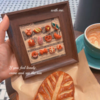 YQT Mini Pretzel Bread DIY Photo Frame Resin Accessories Craft Kit