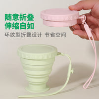 Collapsible Silicone Travel Cup - 200ML Portable Food-Grade Coffee Tea Mouthwash Mug