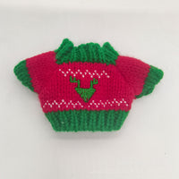 1/12 BJD Doll Christmas Embroidered Sweater Hat Set Plush Doll Pendant Accessory