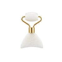 Natural Xiuyan Jade Roller and Gua Sha Set for Face and Eye Massage