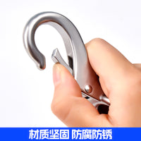 Stainless Steel Directional Spring Hook for Marine and Outdoor Use