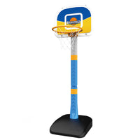 Kids Adjustable Basketball Hoop Set Poolside Basketball Board Outdoor Sports Toy with 4 Balls
