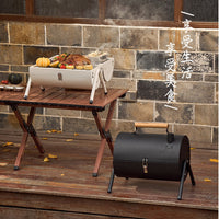 Outdoor Camping BBQ Chimney Grill Smokeless Foldable Charcoal Grill Portable Frying and Roasting Stove for Home Use