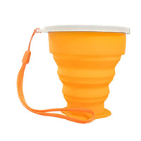 Collapsible Silicone Travel Cup - Portable Outdoor Sports Water Bottle & Mouthwash Cup