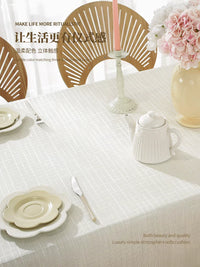 Luxury Cotton Linen Tablecloth Japanese Style Rectangular Coffee Table Cloth Modern Minimalist Ins Style Dining Tablecloth