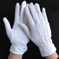 Cotton/Polyester Three-Seam Snap/No-Snap Etiquette Gloves for Drivers & Conductors